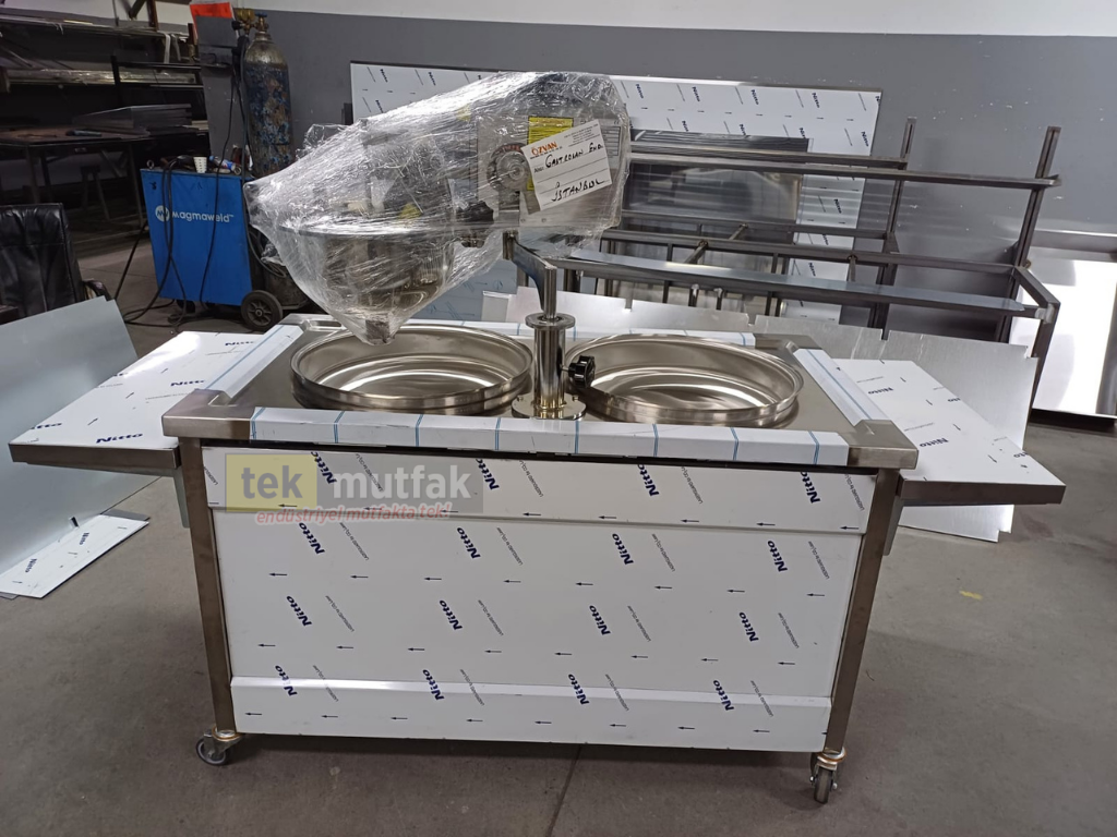 Lokma Tatlısı Tezgahı - Çift Pişiricili Lokma Tezgahı